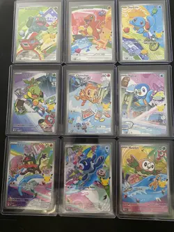 Pokemon 2026 First Partner Illustration Collection Series 1 Promo Set (9 Cards) - Image 2