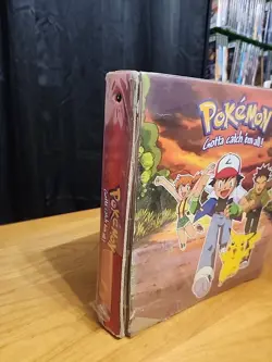 Vintage 1999 Pokemon 3 Ring Card Binder Nintendo Pikachu Ash *Damaged* - Image 2