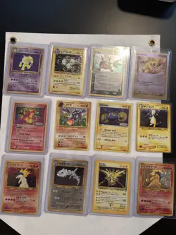 Mixed lot of vintage holo pokemon cards. See description for details - Image 1