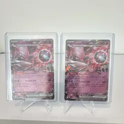 2 Card Lot Pokemon TCG Team Rocket's Mewtwo Ex 081/082 Destined Rivals NM - Image 3