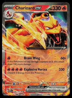 Pokemon Card - Charizard ex 151 006/165 Double Rare 2023 - Image 1