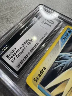 Pokemon Card Seadra CGC 10 Gem Mint, e-Reader EX Dragon 40/97, 2003 (1) - Image 5