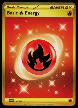 Pokemon Card - Basic Fire Energy Obsidian Flames 230/197 Hyper Rare 2023 - Image 1