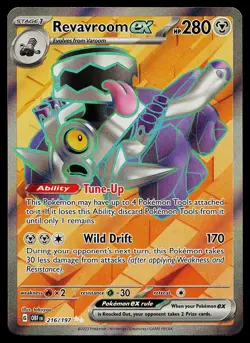 Pokemon Card - Revavroom ex Obsidian Flames 216/197 Ultra Rare 2023 - Image 1