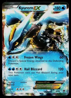 Pokemon Card - Kyurem EX Next Destinies 38/99 Holo Rare EX 2012 - Image 1