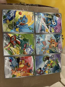 Pokemon 2026 First Partner Illustration Collection Series 1 Promo Set 6 Cards - Image 1
