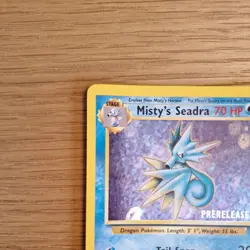 Misty's Seadra Holo Prerelease Card 9/132 Gym Heroes NM - Image 2