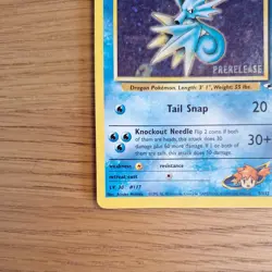Misty's Seadra Holo Prerelease Card 9/132 Gym Heroes NM - Image 4