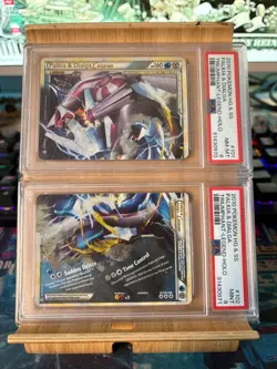 Pokemon Palkia & Dialga Legend Pair PSA 8 & 9 Triumphant #101/102 & 102/102 SEQ - Image 2