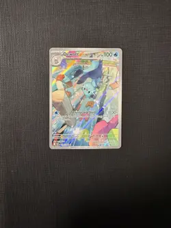 Pokemon TCG Dewott Illustration White Flare Holo Card 106/086 Rare NM - Image 1
