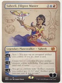 MTG TCG- Saheeli Filigree Master 294 Borderless BRO - LP To NM Free Shipping $5+ - Image 1