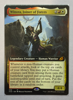 MTG - Ikoria: Lair of Behemoths - Winota, Joiner of Forces - Extended Art - NM - Image 1