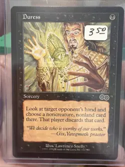 Duress Urza's Saga Regular Magic The Gathering MTG - Image 1