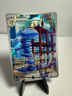 Steelix 208/182 Illustration Rare Paradox Rift Pokemon Holo Near Mint - Image 1