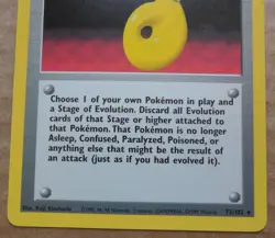Devolution Spray 72/102 Rare Non-Holo Base Set Pokemon Trainer Card NM - Image 3