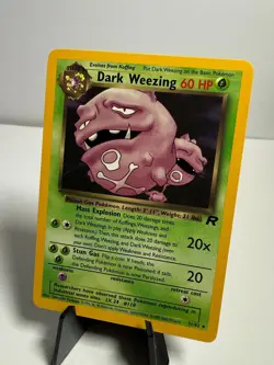 Dark Weezing 31/82 Rare Team Rocket Pokemon Unlimited Near Mint - Image 1