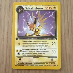 Pokemon Voltali Obscur 50 HP Rare Team Rocket 38/82 1st Edition French 2000 - Image 1
