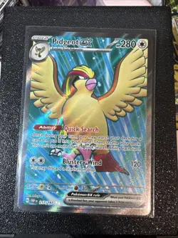 Pidgeot EX Pokemon TCG Scarlet & Violet Obsidian Flames 217 Ultra Rare FULL ART - Image 1