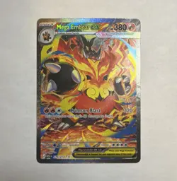 Pokemon Mega Emboar EX 273/217 ASC Holo Full Art Stage 2 Fire 380HP - Image 1