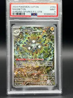 2024 Pokemon SVP Black Star Promo Magneton Surging Sparks PC ETB PSA 9 - Image 1