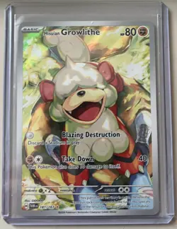 Pokemon TCG Hisuian Growlithe Illustration Rare Twilight Masquerade 181/167 - Image 2