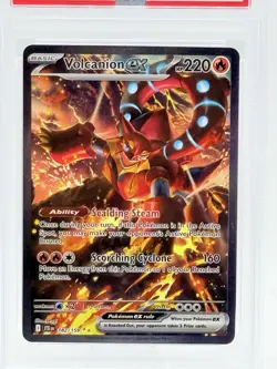 2025 POKEMON JTG EN-JOURNEY TOGETHER #182 VOLCANION EX PSA 9 - Image 2