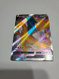 FULL ART Charizard V MINT PROMO Pokemon SWSH050 Champion's Path Holo - Image 2