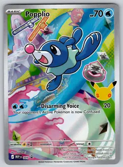 Popplio - 045 045 ME: Mega Evolution Promo NM Pokemon Promo - Image 1