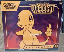 Pokemon: Scarlet & Violet 3: Obsidian Flames ETB Factory Sealed - 9 Packs - Image 1
