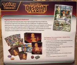 Pokemon: Scarlet & Violet 3: Obsidian Flames ETB Factory Sealed - 9 Packs - Image 2