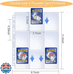 Fweel Deluxe Blue Dragon Trading Card Binder - 9-Pocket Zipper Binder with 90 - Image 2