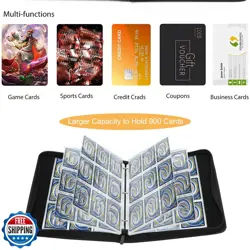 Fweel Deluxe Blue Dragon Trading Card Binder - 9-Pocket Zipper Binder with 90 - Image 4