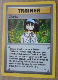 Charity 99/132 Rare Non-Holo Gym Heroes Set Pokemon Trainer Card LP - Image 1