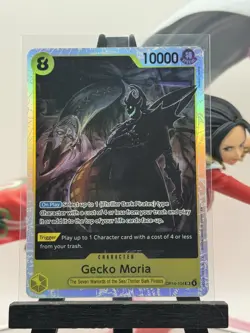 One Piece CG Gecko Moria OP14-104 The Azure Sea's Seven Super Rare! - Image 1