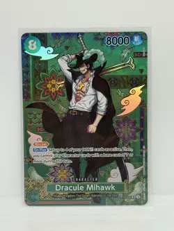 One Piece Dracule Mihawk - OP12-030 (SP) - The Azure Sea’s Seven (OP14) English - Image 1