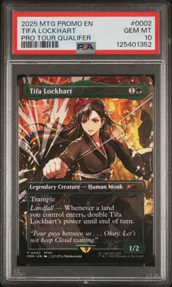 2025 MTG PROMOS PRO TOUR QUALIFER-PARTICIPATION #0002 TIFA LOCKHART PSA 10 - Image 1