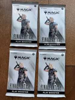 🔥 4 x Magic the Gathering MTG Final Fantasy Play Booster Packs - New Sealed - Image 1