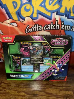 Pokemon TCG Greninja ex Box Shrouded Fable New *Minor Scuffs* - Image 1