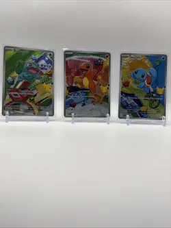 First Partner Illustration Collection Promos Bulbasaur, Charmander and Squirtle - Image 1