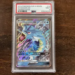 Gyarados Gx 16/68 Hidden Fates Pokemon PSA 9 - Image 1