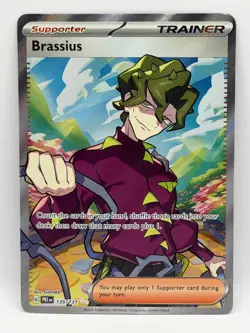 Brassius 135/131 Prismatic Evolutions NM Ultra Rare Holo Pokemon TCG - Image 1