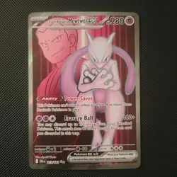 Pokemon TCG Team Rocket's Mewtwo EX 213/182 Ultra Rare Holo 280 HP - Image 1