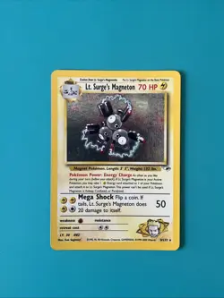 Pokemon TCG Lt. Surge's Magneton Gym Heroes 8/132 Holo Raw Ungraded - Image 2