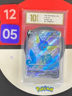 Pokemon TCG S-Chinese Sword &Shield Vaporeon V SR CS4aC 138 Grade10 - Image 1