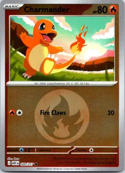 Charmander (Energy Symbol) 020/217 Holo ME: Ascended Heroes Pokemon Rev Holo NM - Image 1