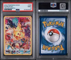 Pikachu 160/159 PSA 9 Crown Zenith Full Art Secret Rare Pokemon TCG - Image 3