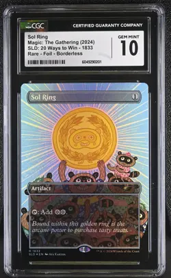 SOL RING Secret Lair Foil #1833 Rare CGC 10 MTG [Nostalgium] - Image 1