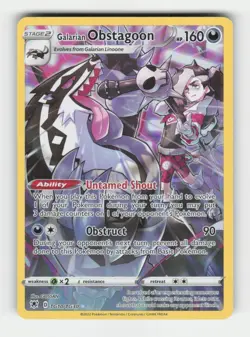 Galarian Obstagoon SWSH10: Astral Radiance Trainer Gallery (SWSH10:TG) TG10/T... - Image 1