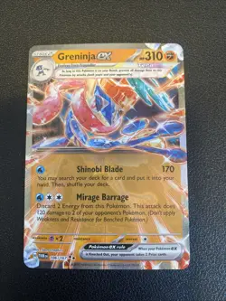 Pokemon TCG -Greninja EX 106/167 - Twilight Masquerade - Image 1