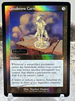 MTG Cloudstone Curio - Retro FOIL - Serialized (50/500) NM #ML - Image 1